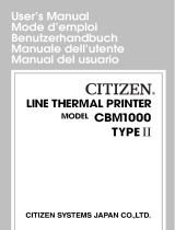 Citizen Printer CBM1000 Manual de usuario