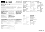 Clarion SRK602 Manual de usuario