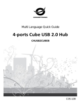 Conceptronic 4-Ports Cube USB 2.0 Hub El manual del propietario