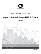 Conceptronic 4-Ports Round Shape USB 2.0 Hub Guía de instalación