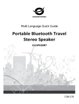 Conceptronic Portable Bluetooth Travel Stereo Speaker Guía de instalación
