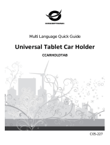 Conceptronic Universal Tablet Car Holder Guía de instalación