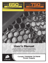 Corsair TX650W - BRIEF Manual de usuario