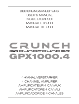 Crunch GPX 1000.4 El manual del propietario