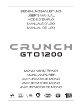 Crunch GTO1200 Manual de usuario