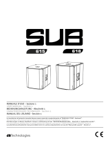 dB Technologies SUB 618 Manual de usuario
