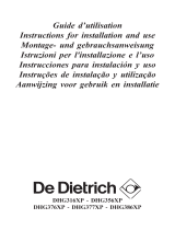 De Dietrich DHG376XP1 El manual del propietario