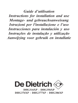 De Dietrich DHG377XP1 El manual del propietario