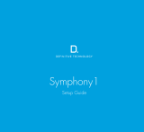 Definitive Technology Symphony 1 Manual de usuario