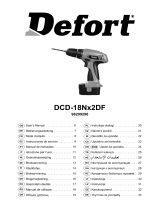 Defort DCD-18Nx2DF El manual del propietario