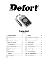 Defort DMM-600 El manual del propietario