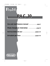 DeLonghi Pac 1000 Manual de usuario