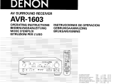 Denon AVR-1603 El manual del propietario