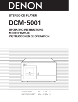 Denon DCM-5001 Manual de usuario