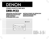 Denon DRR-M33 El manual del propietario
