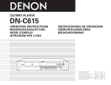 Denon MP3 Player DN-C615 Manual de usuario