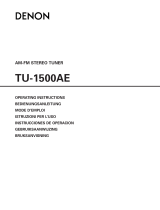 Denon TU-1500AE Manual de usuario