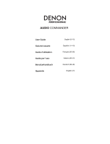 Denon Pro­fes­sional Audio Commander Manual de usuario