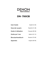 Denon Pro­fes­sional DN-700CB Manual de usuario