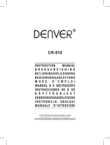 Denver CR-918WHITE Manual de usuario