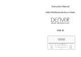 Denver DAB+ radio Manual de usuario