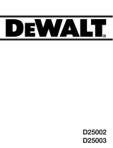 DeWalt D25003 Manual de usuario