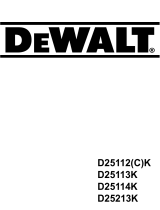 DeWalt D 25112 El manual del propietario