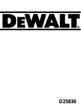 DeWalt D25830K Manual de usuario