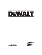 DeWalt D25960K Manual de usuario