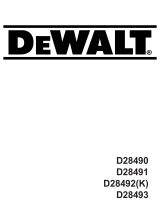 DeWalt D28492 El manual del propietario