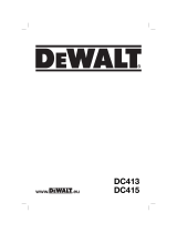 DeWalt dc 415 n xj El manual del propietario