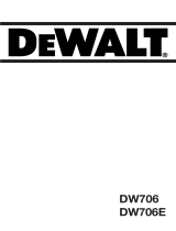 DeWalt DW706E Manual de usuario