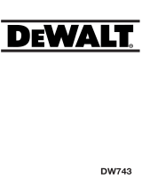 DeWalt DW743 El manual del propietario