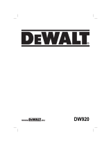 DeWalt DW920K T-1 El manual del propietario