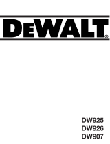 DeWalt DW926 Manual de usuario