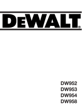DeWalt dw 954 k2 El manual del propietario