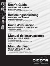 Dicota BRANCH 2.0 Manual de usuario