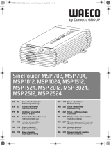 Waeco SinePower MSP702, MSP704, MSP 1012, MSP 1024 Instrucciones de operación