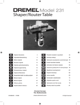 Dremel 231 SHAPER ROUTER TABLE El manual del propietario