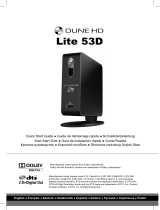 Dune HD HD Lite 53D 500GB + Wi-Fi b/g/n Manual de usuario