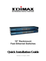 Edimax Rackmount Fast Ethernet Switch Manual de usuario