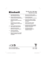 EINHELL TE-CD 18 Li-i BL (2x2,0Ah) Manual de usuario