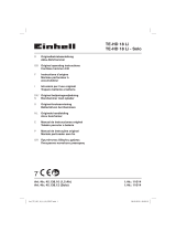 EINHELL TE-HD 18 Li-Solo Manual de usuario