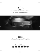 ELECTROCOMPANIET ECI 3 El manual del propietario