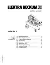 Elektra Beckum Air Compressor Mega 500 W Manual de usuario