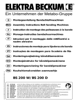 Elektra Beckum Sander BS 200 W Manual de usuario