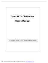 Emprex Color TFT LCD Monitor LM1541 Manual de usuario