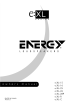 Energy Speaker Systems e:XL-15 Manual de usuario