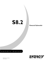 Energy Speaker Systems S8.2 Manual de usuario