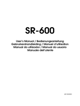 Epson SR-600 Manual de usuario